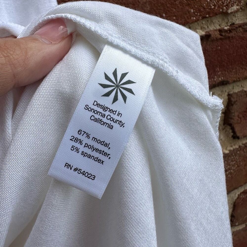 Athleta Threadlight Split Side Tank Top White Wor… - image 6